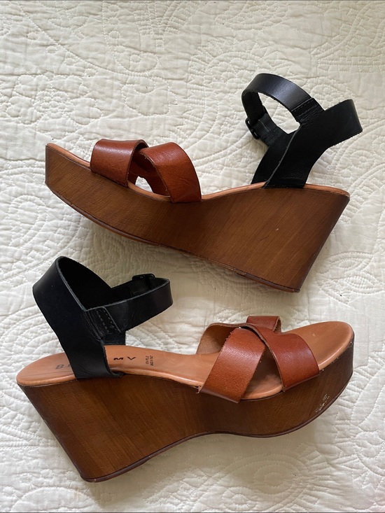 Bellamy Shoes - Bellamy leather made in Italy wedge heels EU 41 / US w 11